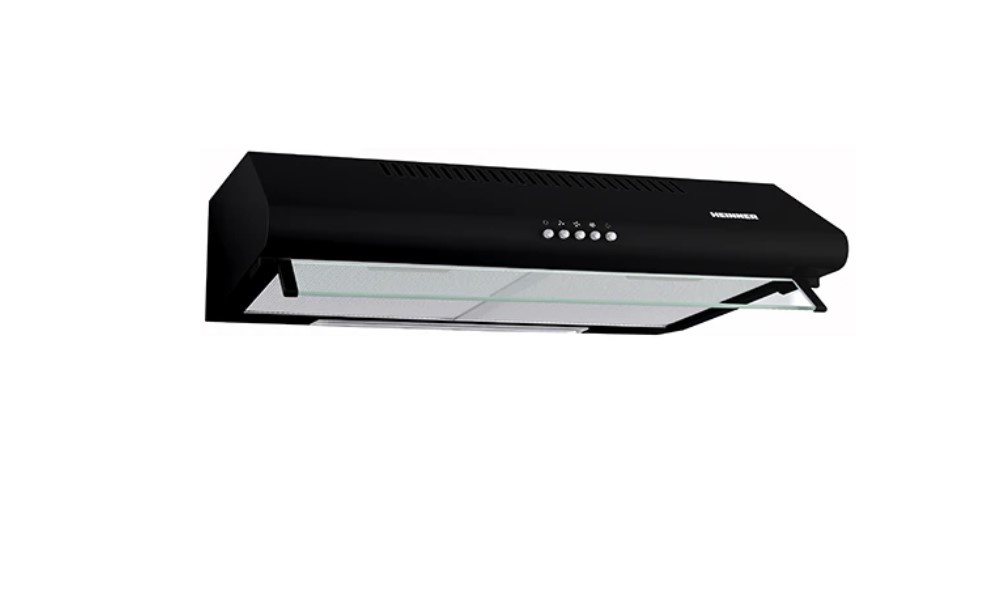 Hota traditionala Heinner CH400BK, Putere de absorbtie 323 mc/h, 2 motoare, 60 cm, Negru, RESIGILATA, 1 AN GARANTIE