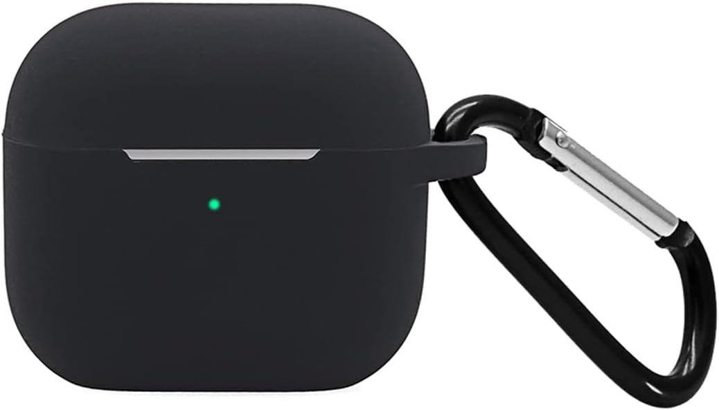 Husa de protectie pentru castile AirPods 3rd 2021 Satis, silicon, negru