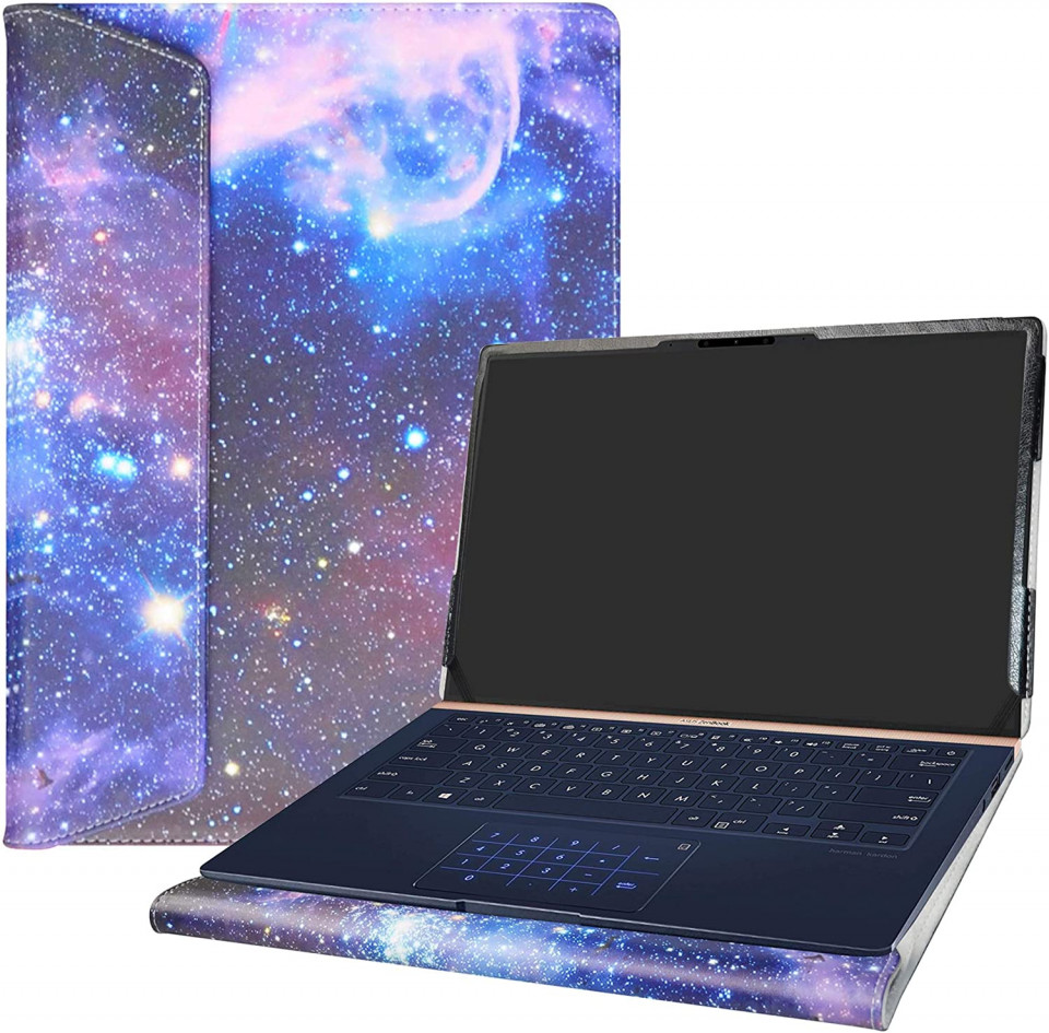 Husa de protectie pentru laptop Alapmk, compatibil cu ASUS ZenBook 14 UX14FN UX433FA-DH433, piele PU, multicolor, 74 inchi accesorii