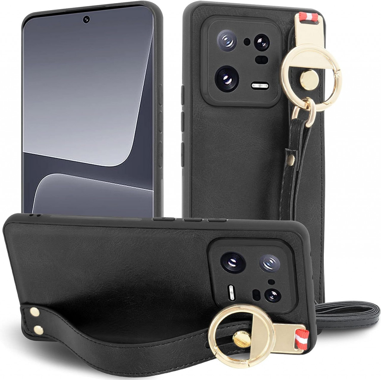 Husa de protectie pentru Xiaomi 13 Pro, MAMA MOUTH, poliuretan termoplastic, negru, 6.73 inchi