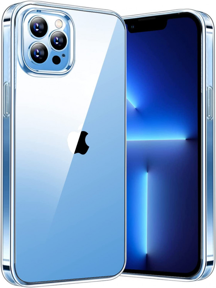 Husa de protectie telefon Eiselen, pentru iPhone 13 Pro, 6.1 inch, poliuretan termoplastic, transparent 6.1 imagine noua idaho.ro