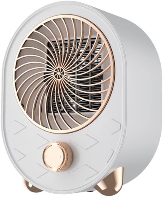 Incalzitor electric cu ventilator WATMHHJQ, alb/auriu, 1000W chilipirul-zilei.ro/