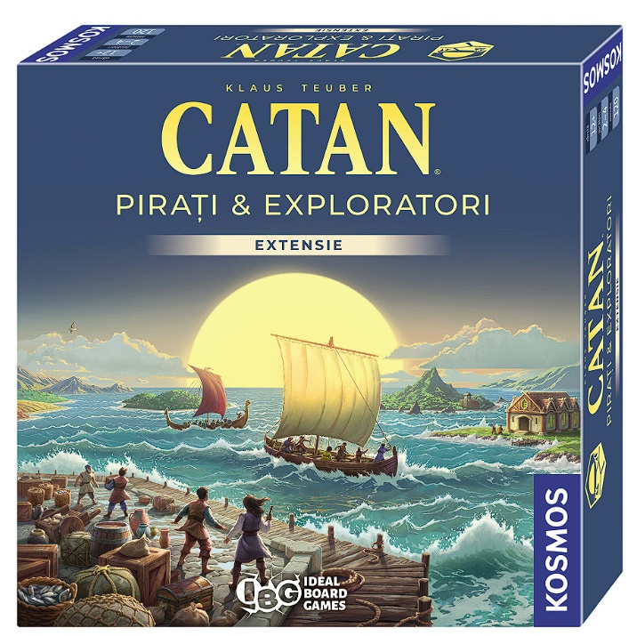 Joc Catan - Pirati & Exploratori, extensie 3/4 jucatori, editia 2025, Resigilat, Grad A
