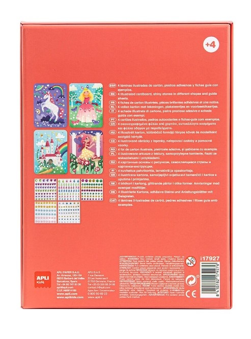 Joc creativ mozaic de diamante, Apli, 4 coli