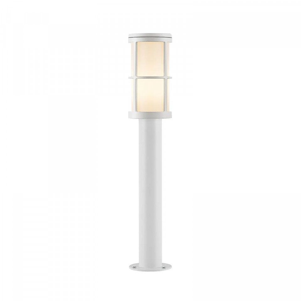 Lampa pentru gradina Kelini, aluminiu/plastic, alb, 12 x 65 cm Alb