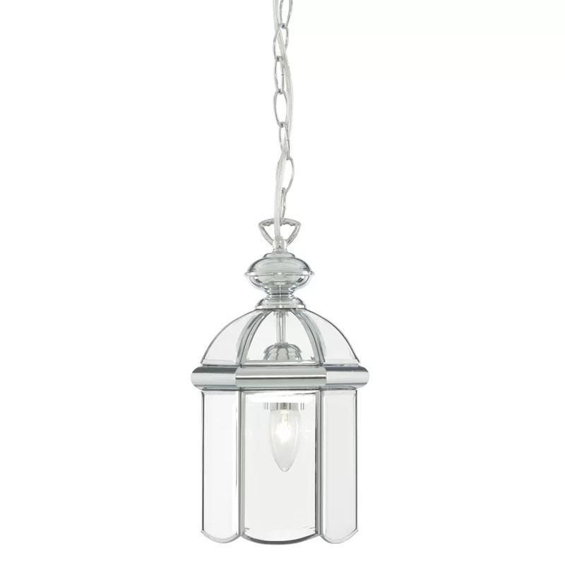 Lustra tip pendul Alvaro, metal/sticla, crom, 32 x 18 x 120 cm