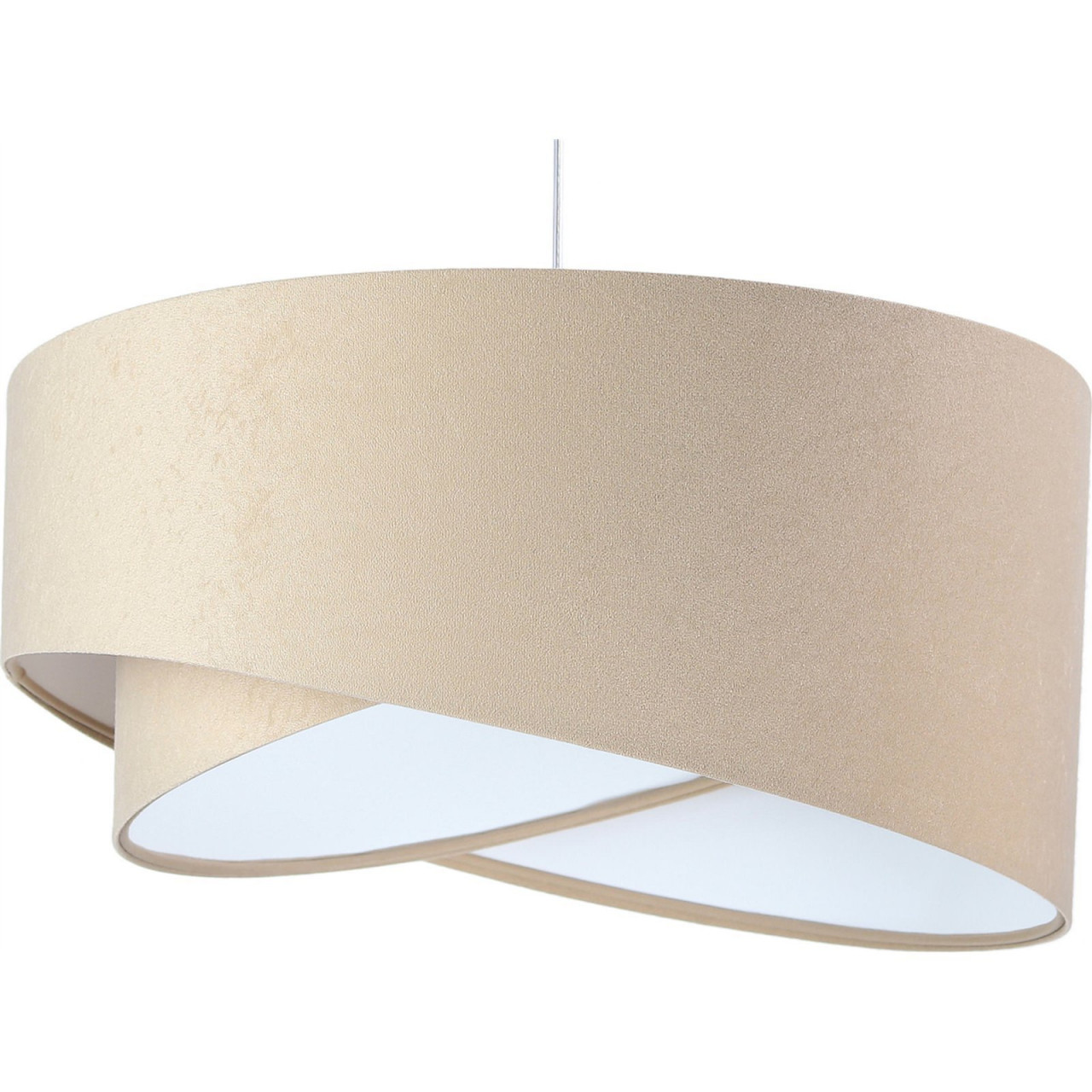 Lustra tip pendul Beery, metal/plastic, alb, 50 x 25 x 107 cm
