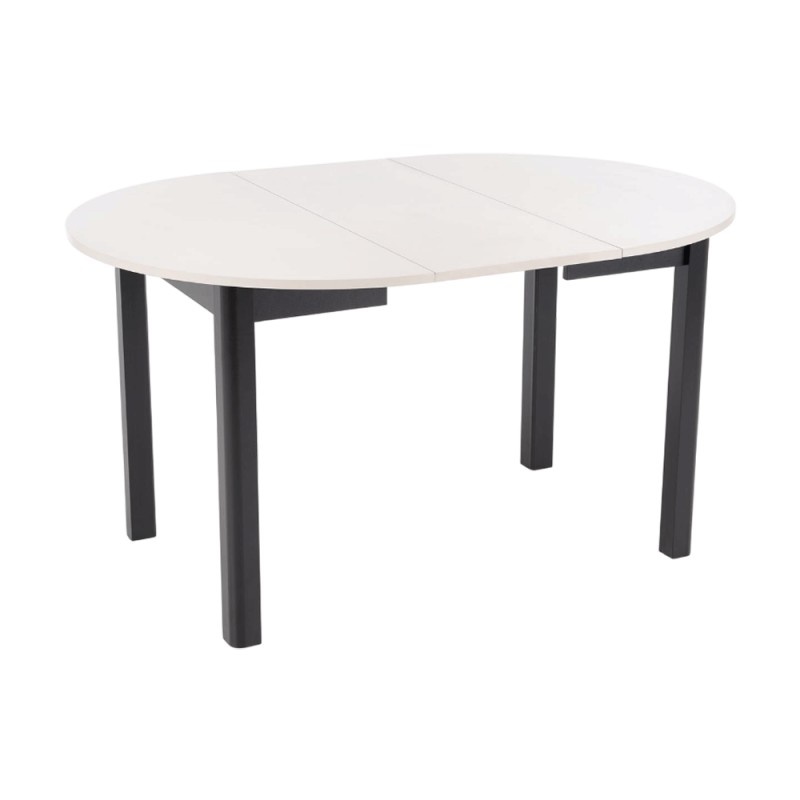 Masa extensibila HM Ringo blat MDF, 6 persoane, 102-142x102x76 cm, casmir/negru