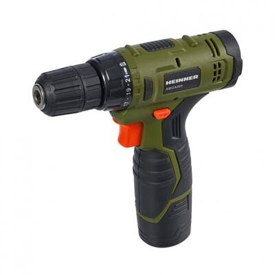 Masina de gaurit si insurubat pe acumulator (bormasina) Heinner AMGA005, 10.8 V, 1300 mAh, 650 RPM, 18 Nm, RESIGILATA, 1 AN GARANTIE