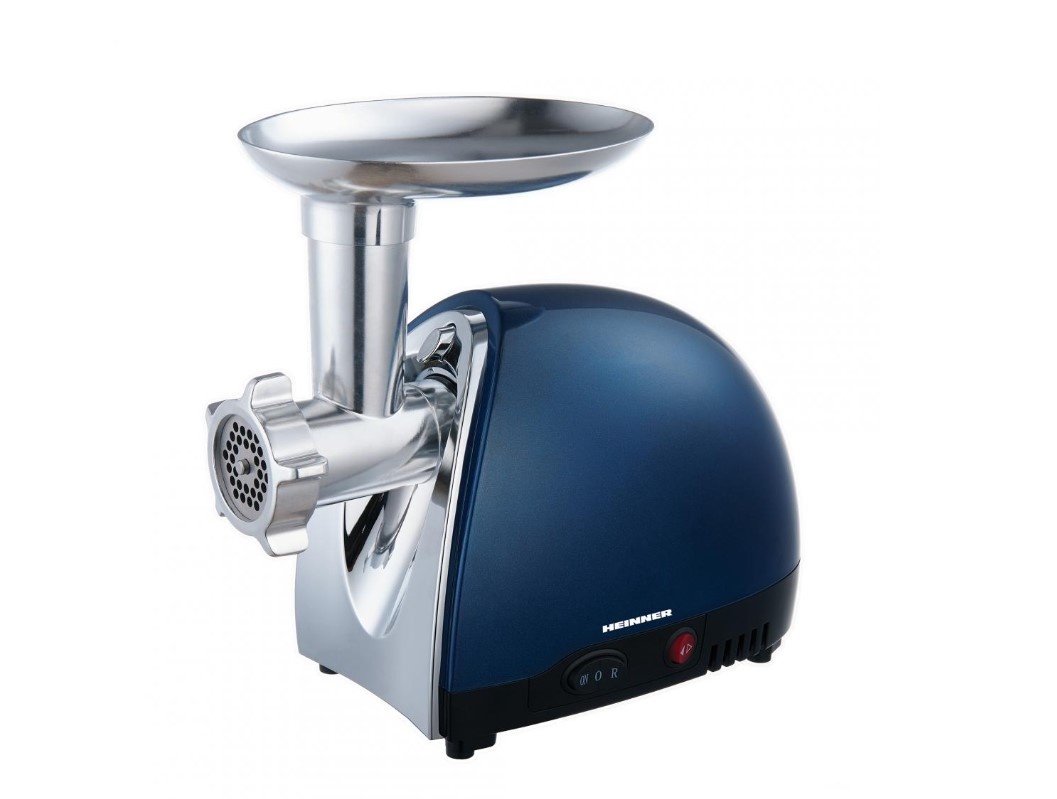 Masina de tocat Heinner MG1500TA-BL, 1600 W, Accesoriu pentru rosii si carnati, Cutit inox, Verde sidefat, RESIGILAT, 1 AN GARANTIE