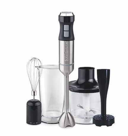 Mixer vertical Zelmer ZHB4752, 1800W, picior metal XL de 252 mm, Vario Control selector trepte viteza, accesoriu piuree, cupa 700 ml, tocator de 500