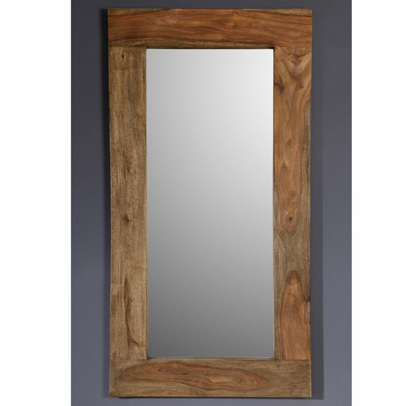 Oglinda de perete Nature, lemn, maro, 115 x 60 x 3 cm chilipirul-zilei.ro