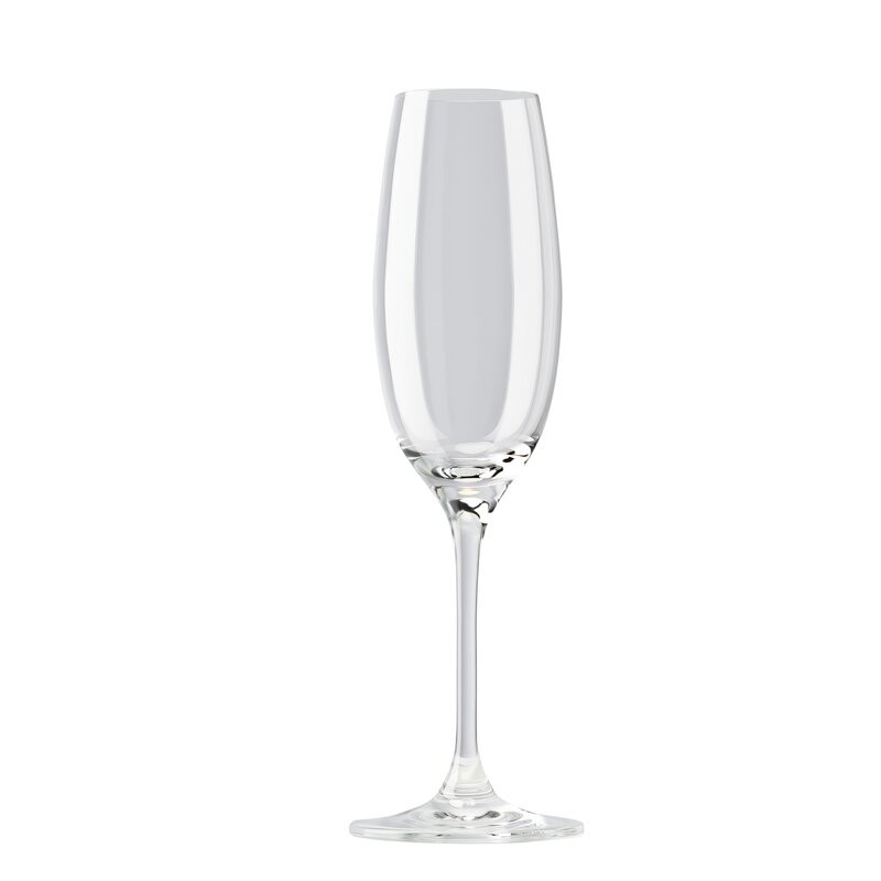 Pahar pentru sampanie DiVino, sticla, 22,5cm, 220 ml chilipirul-zilei.ro imagine 2022
