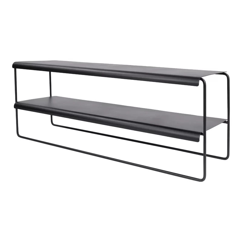 Pantofar 17 Stories, metal, negru, 38,5 x 103 x 28 cm