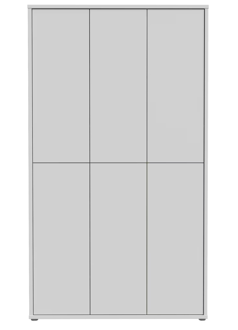 Pantofar / Dulap pantofi Xora, alb, 109,2/191,9/34,9 cm