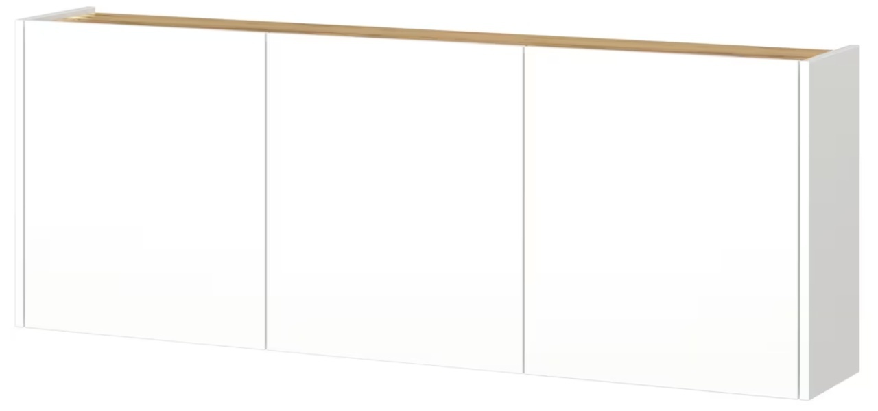 Pantofar / Dulap pentru pantofi , finisaj alb și stejar, 138/52/25 cm