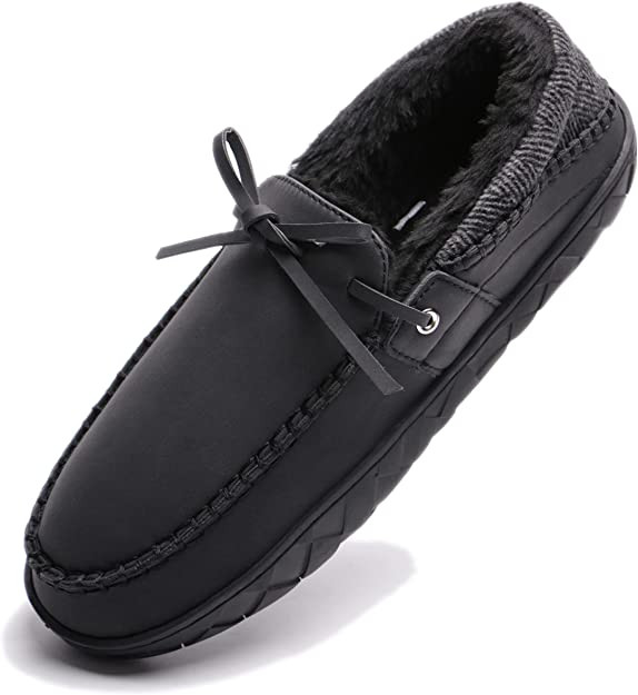 Poze Papuci de camera TEGELE, textil/cauciuc, negru, 47