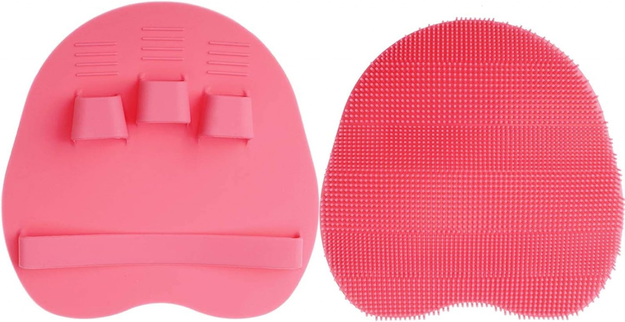 Perie pentru corp Hommiesafe, silicon, roz, 12,5 x 12,5 cm