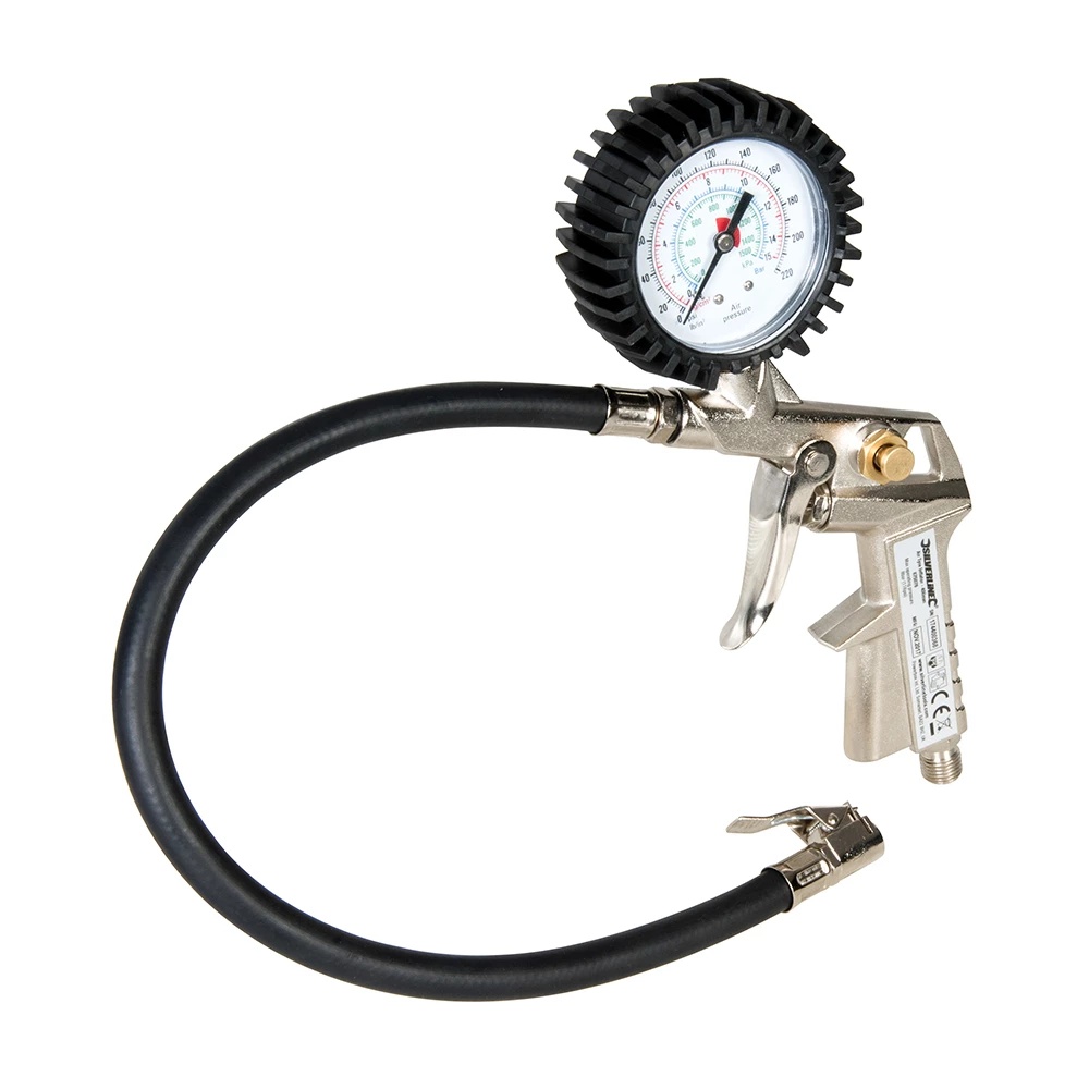 Pistol de umflat roti Silverline, 15 bar