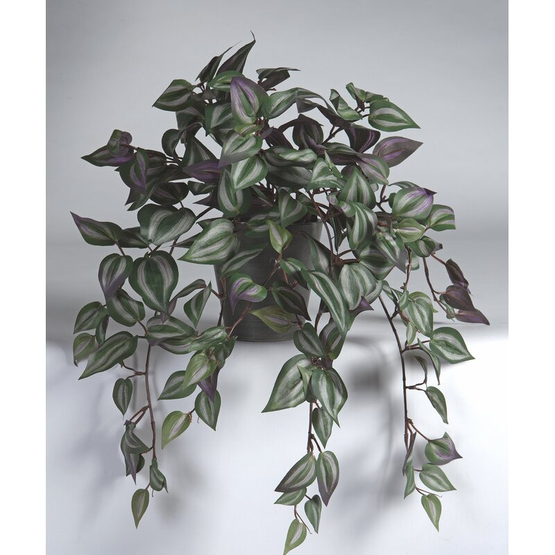 Planta artifciala, plastic, negru/verde, 56 x 45 cm