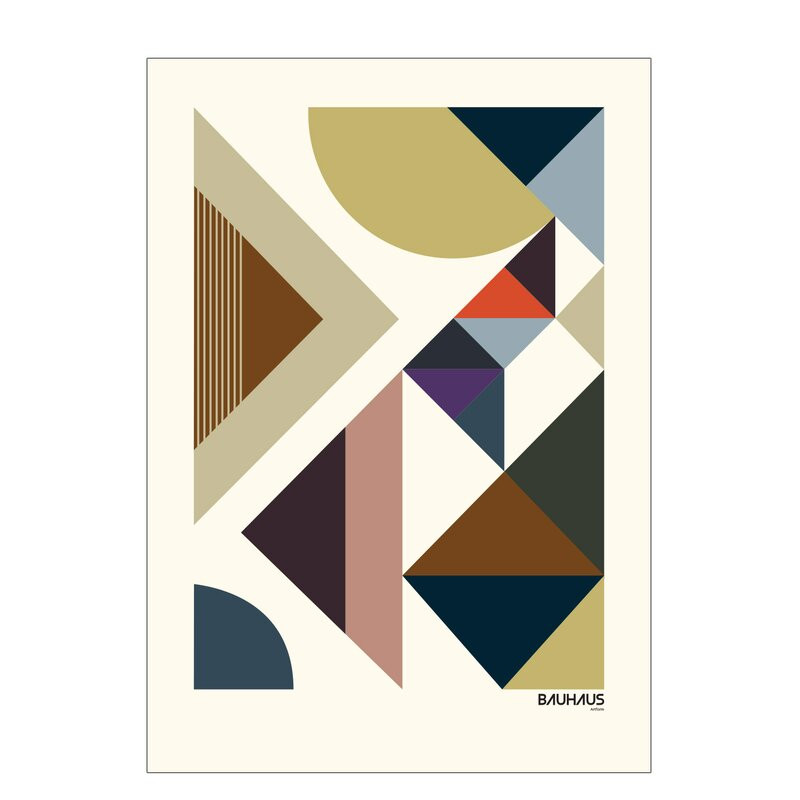 Poster ‘Bauhaus’ by Livston Copenhagen, 70 x 50 cm chilipirul-zilei.ro/ imagine 2022