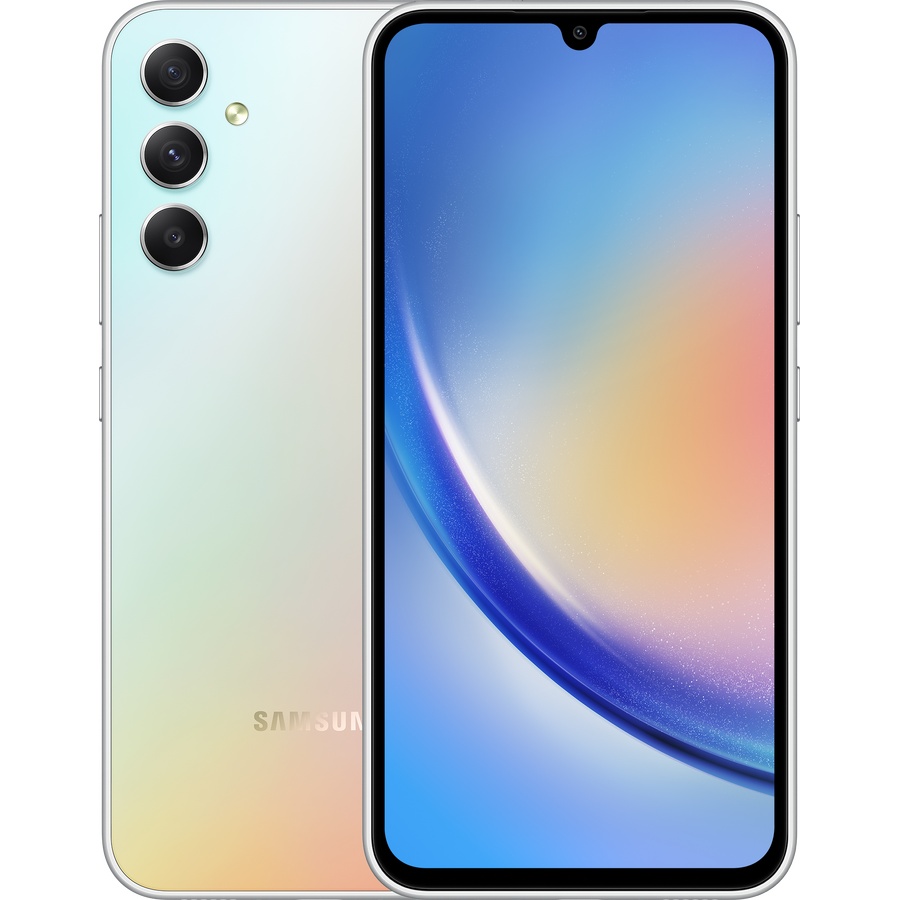 RESIGILAT Telefon mobil Samsung Galaxy A34, Dual SIM, 8GB RAM, 256GB, 5G, Argintiu