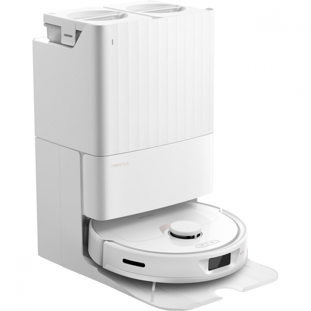 Robot de aspirare Roborock Q Revo cu statie de incarcare QR02-00, 5500 pa, mop dual 200 rpm, auto-umplere cu apa, auto-spalare mop, auto-golire