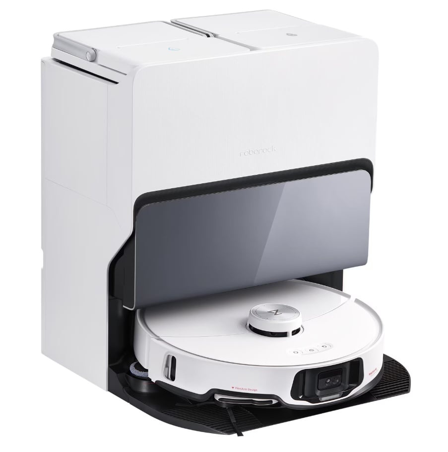 Robot de Aspirare Roborock S8 MaxV Ultra S8MVU02-00, aspirator si mop, mapare 3D, 5200 mAh, 10.000Pa, recipient praf 270 ml, recipient apa 100 ml, 60