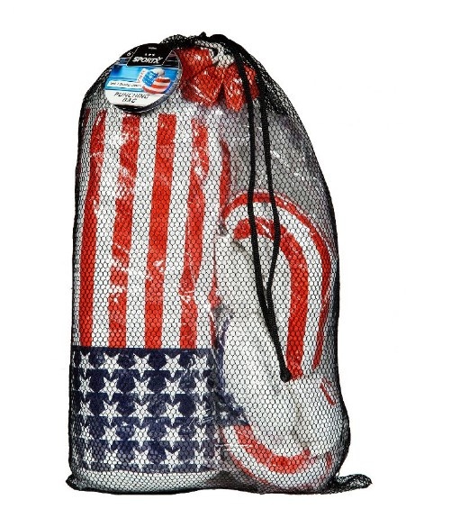 Sac de box cu manusi pentru copii, Van Der Meulen, manusi prindere velcro, marime universala, varsta recomandata +6 ani