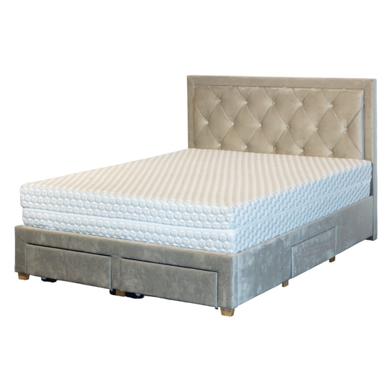 Saltea cu arcuri individuale, Neptun Memory Pocket Comfort 160x200x30cm, spuma HR, husa detasabila 3D, fermitate medie