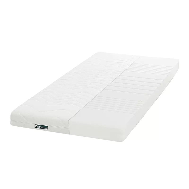 Saltea Nassar, spuma, 7 zone, gradul de duritate H2, alb, 140 x 200 x 14 cm