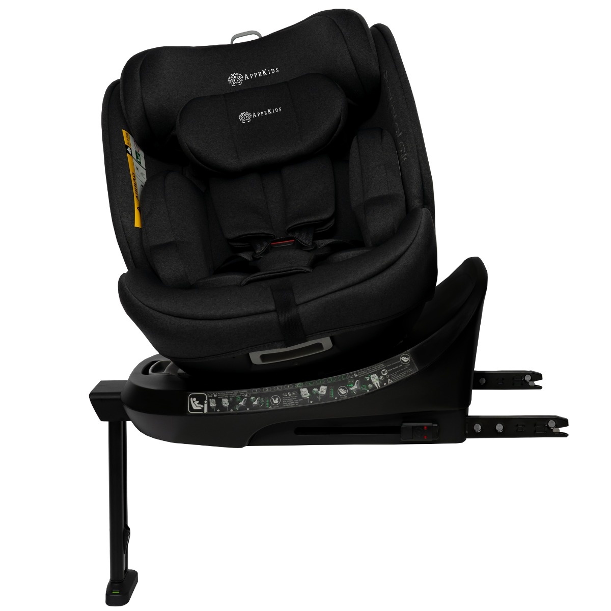 Scaun auto Appekids, I-SIZE, 40-150 cm, Rear Facing 360Â°, Pro Confort - Black