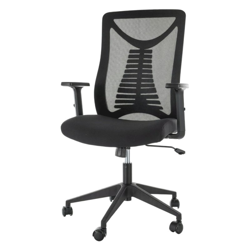 Scaun birou egonomic SL Q330R, mesh, respirabil, cotiere reglabile, mecanism inclinare, 110 kg, negru