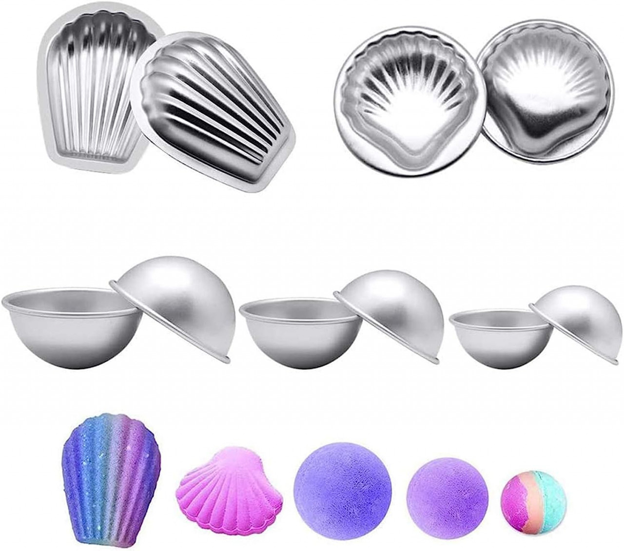 Set de 10 matrite de sapun Xinlie, metal, argintiu