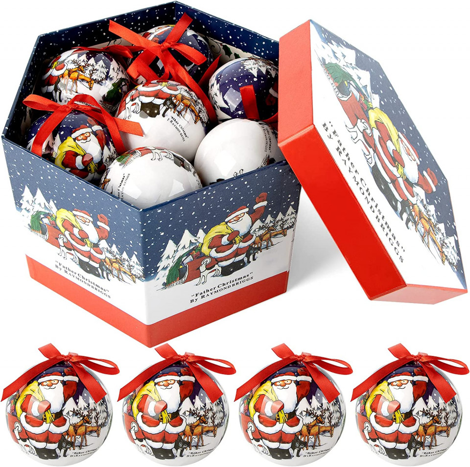 Set de 14 globuri de Craciun ABXMAS, plastic, multicolor, 7,5 cm 75 pret redus