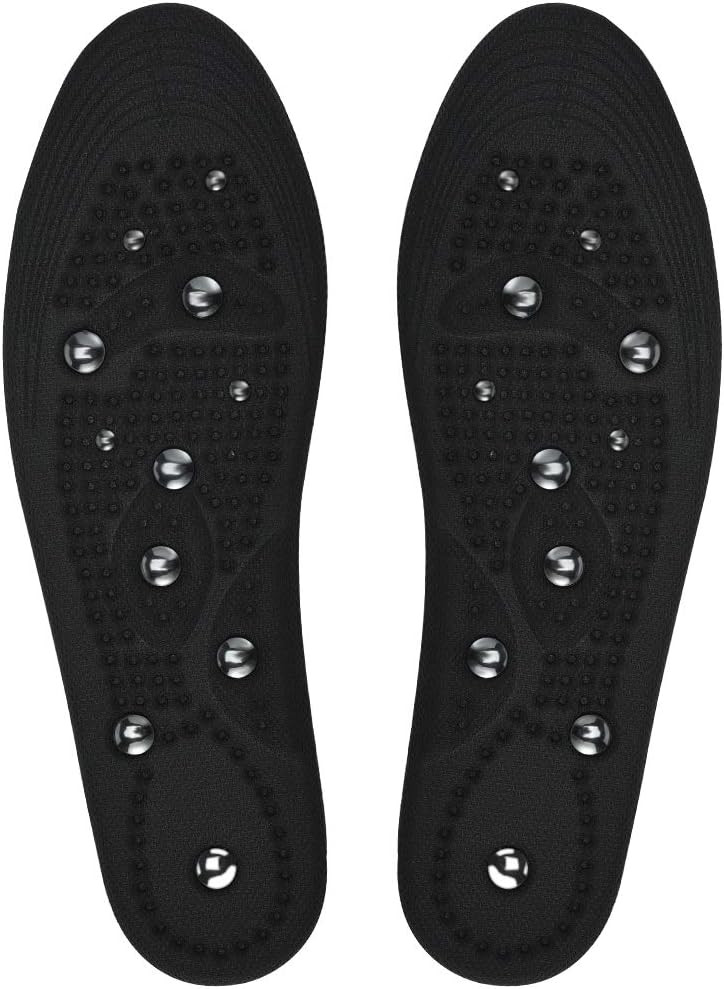 Set de 2 branturi Soumit, plasa/EVA/metal, negru/argintiu, marimea S