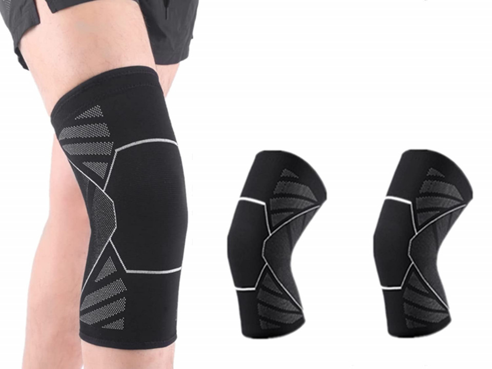 Set de 2 genunchiere LIBAIJIAA, poliester/spandex, negru, marimea L Accesorii