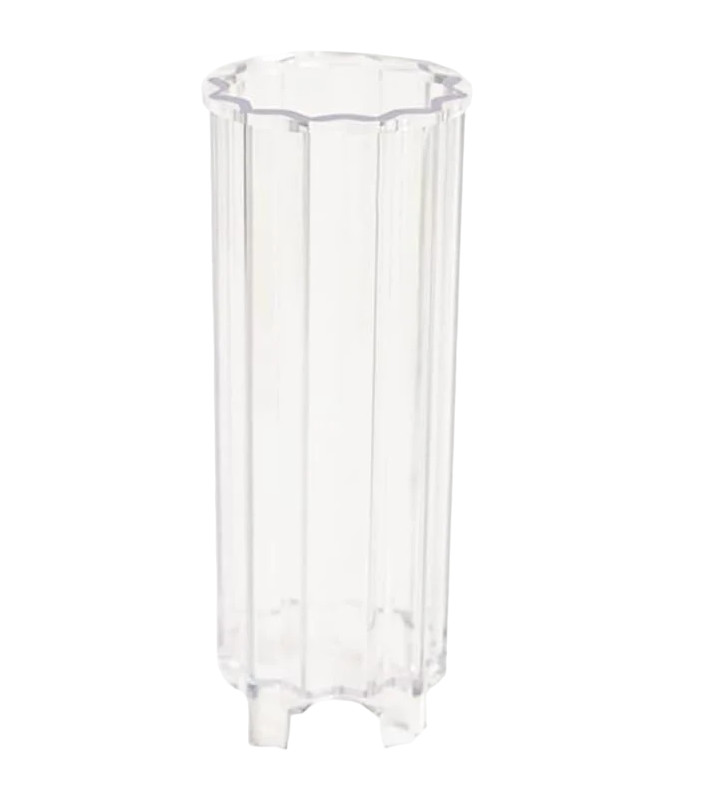 Set de 2 matrite pentru lumanari Tuzsocr, plastic, transparent, 6 x 15 cm / 7 x 20 cm