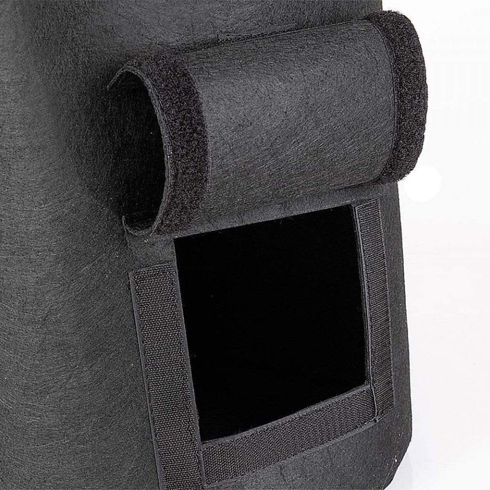 Poze Set de 2 saci pentru cultivare legume SUNTRADE, negru, textil, 28 X 33 cm