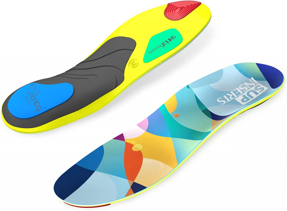 Set de 2 talpici Supinserts, spuma EVA, multicolor, marimea S
