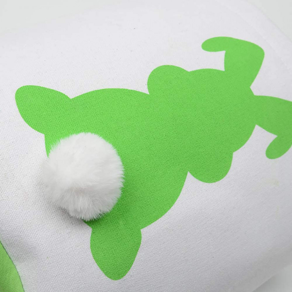 Poze Set de 3 cosulete pentru oua de Paste PIXHOTUL, iuta/poliester, roz/verde/galben, 25 x 30 cm