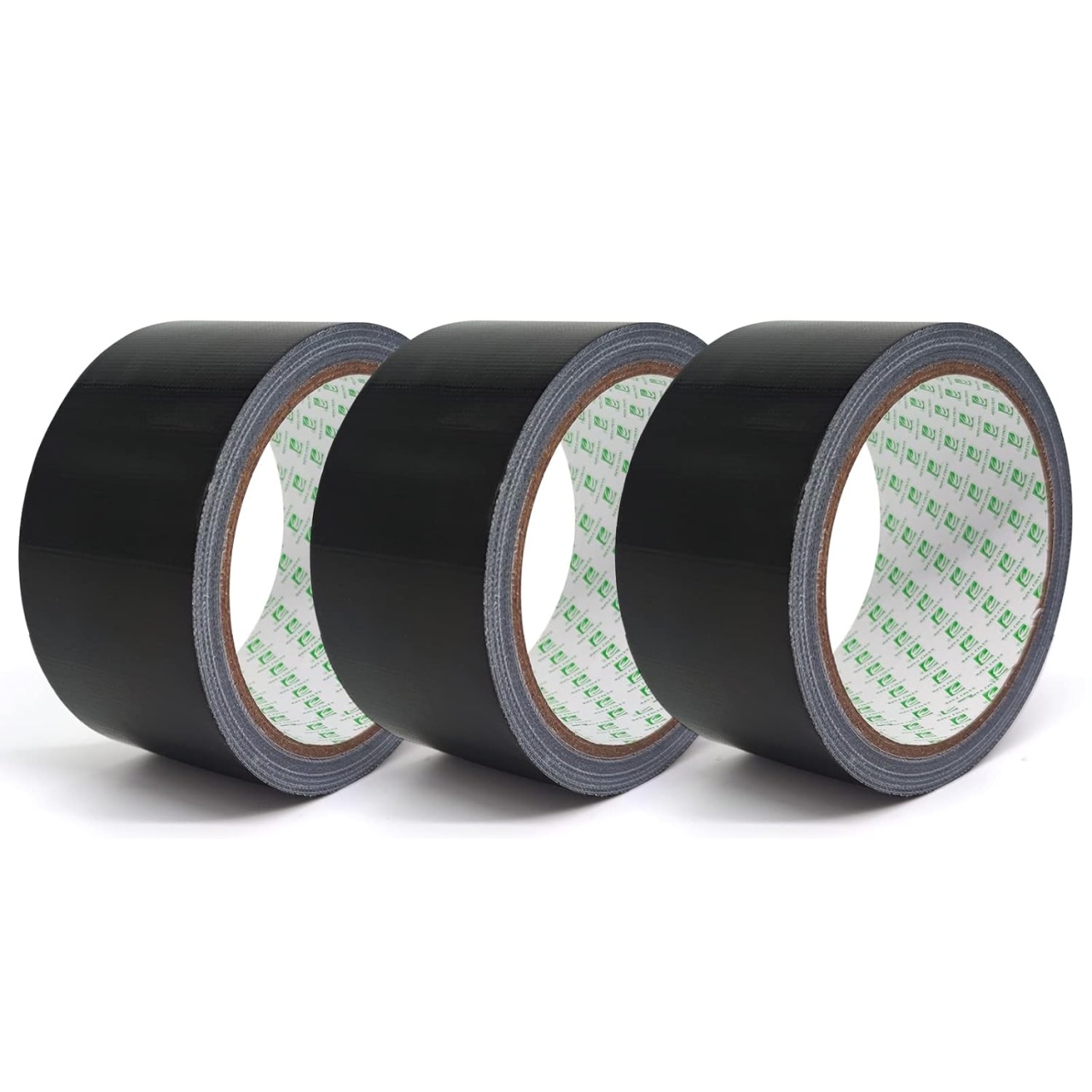Set de 3 role de banda adeziva pentru reparatii Sanli Tape, plastic, negru, 48 mm x 10 m