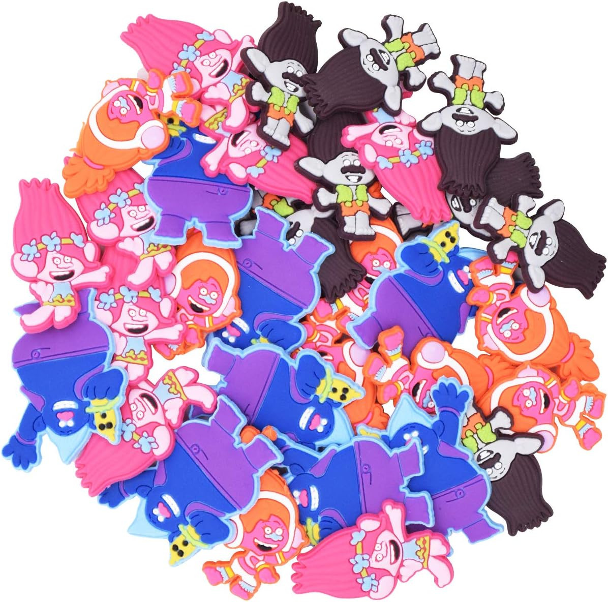 Set de 32 pandative pentru incaltaminte la copii Miotlsy, PVC, multicolor