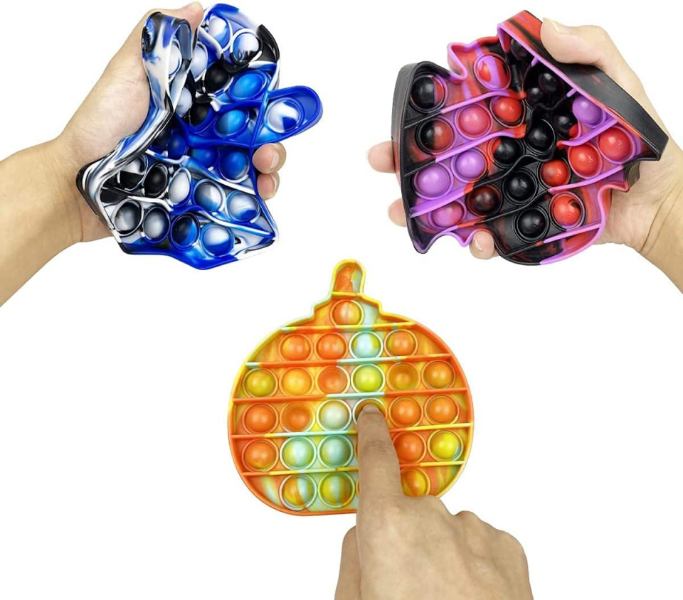 Set de 4 jucarii anti-stres pentru copii Elettiffi, silicon, multicolor image4