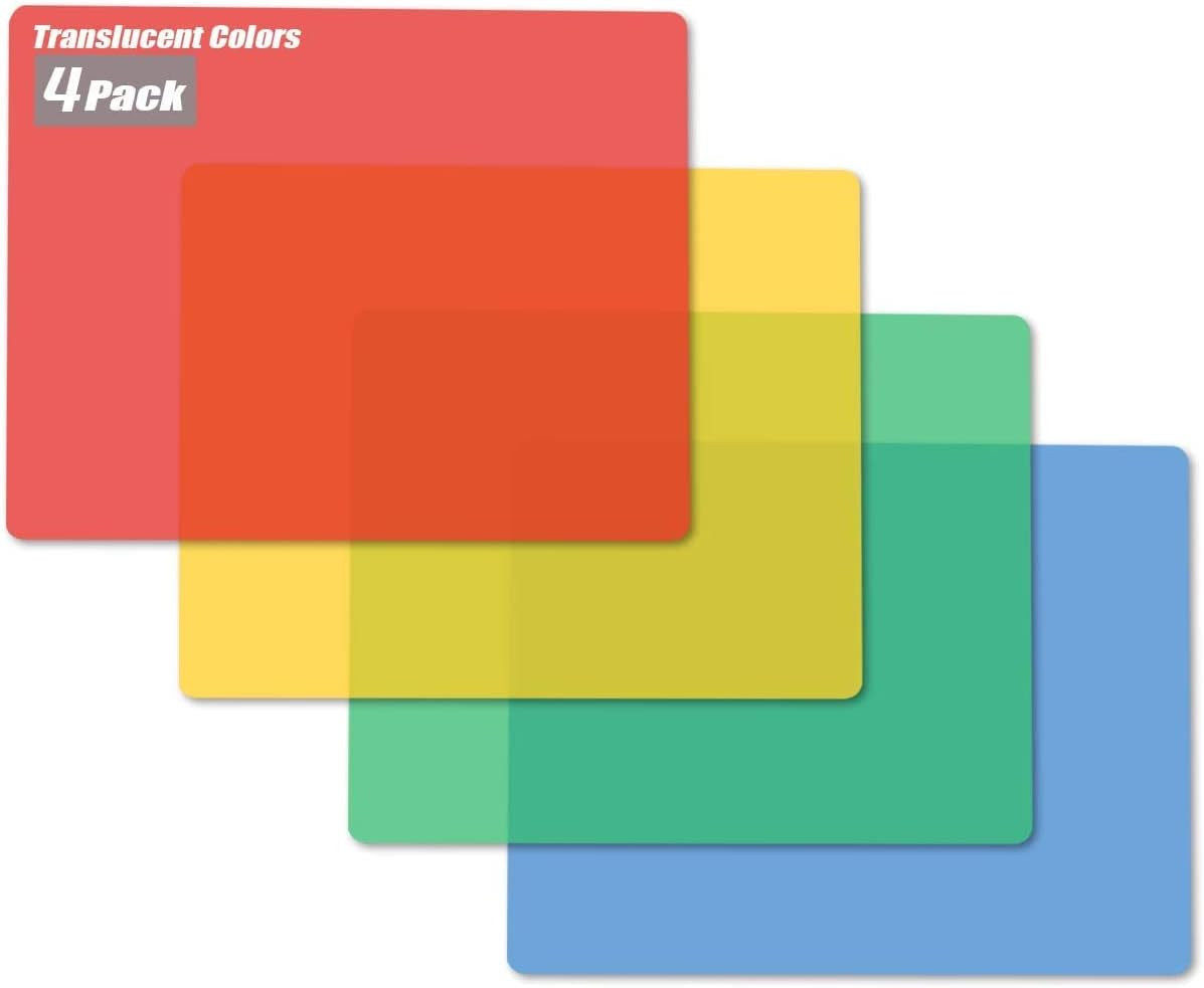 Set de 4 placi de taiat Fotouzy, plastic, multicolor, 30 x 38 cm
