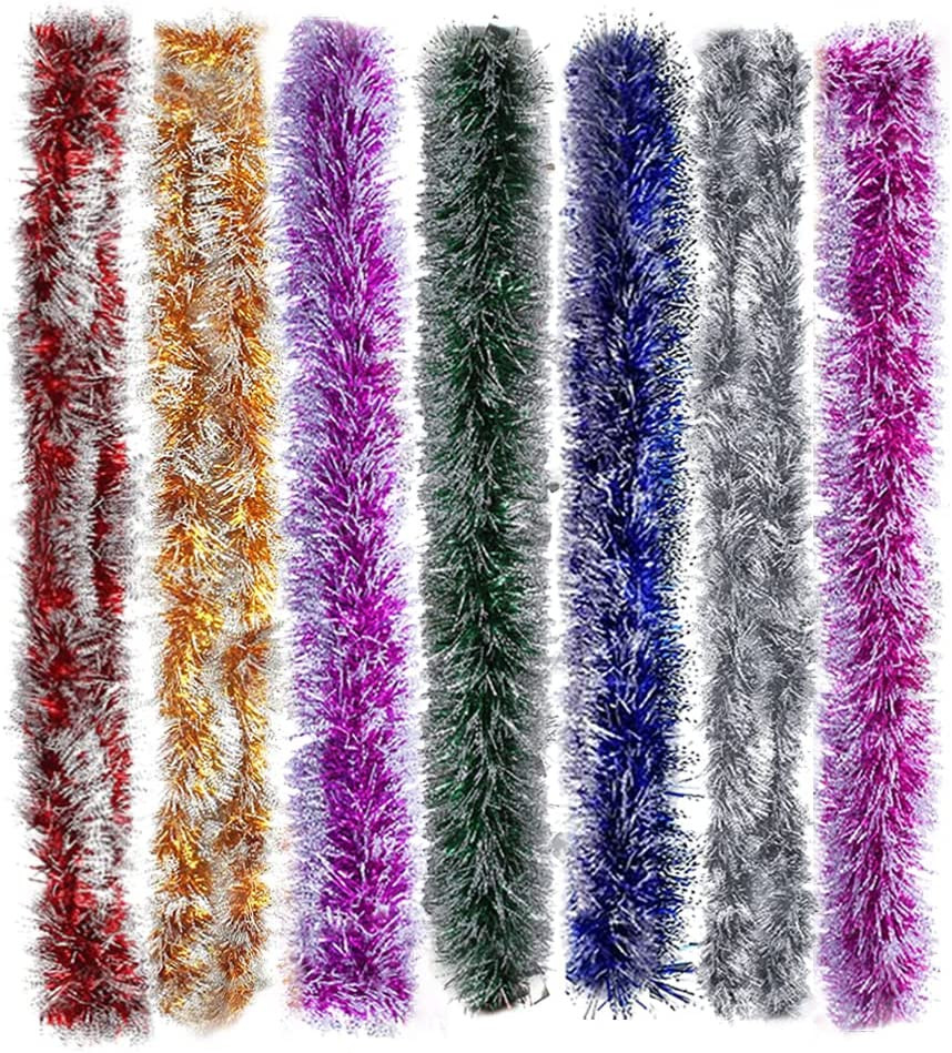 Set de 7 ghirlande pentru brad Anyingkai, PET, multicolor, 2 m Anyingkai