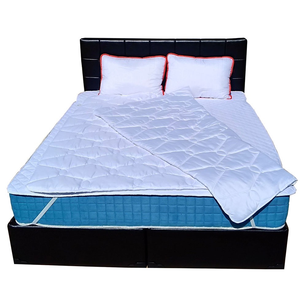 Set Saltea PARIS Memory Foam Silvercare plus 2 perne plus Husa hipoalergenica plus Pilota microfibra iarna 180x200, 140x200x23