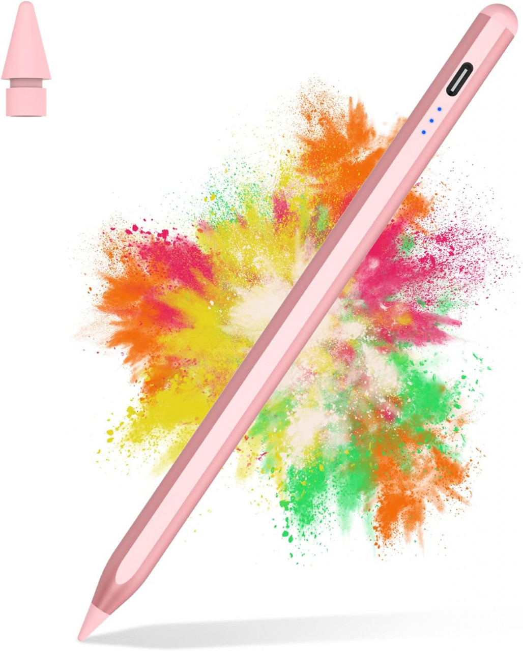 Stilou pentru iPad Jshru, aliaj de aluminiu, roz, 16,5 cm
