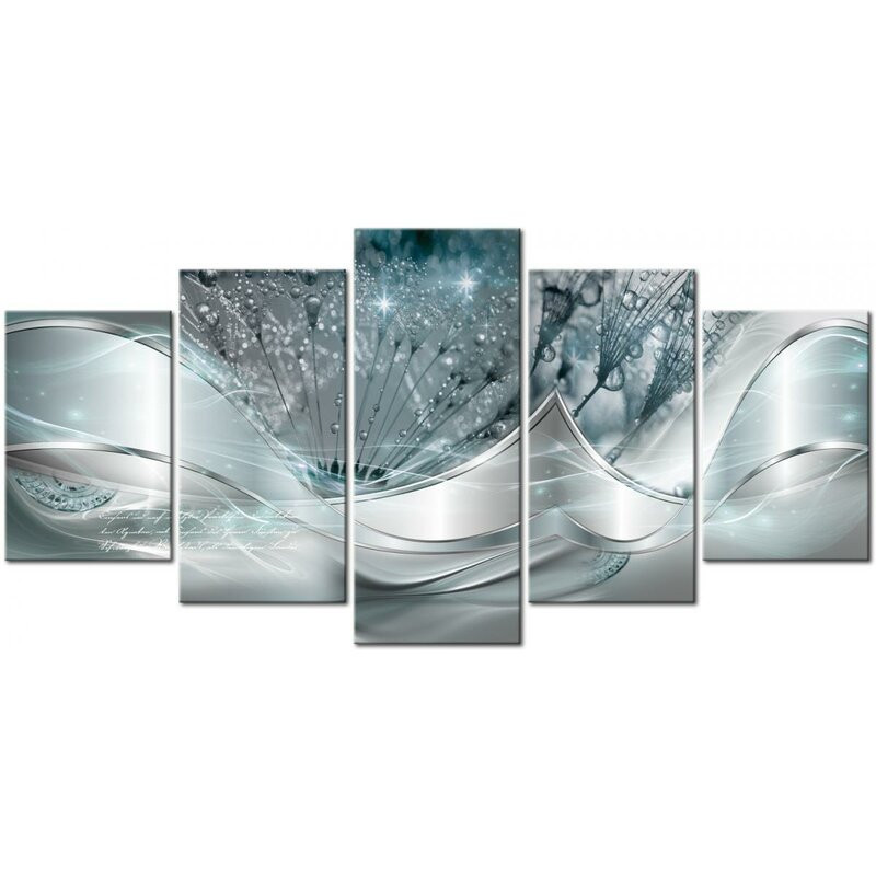 Tablou Sparkling Dandelions, 5 piese, panza, 100 x 200 cm chilipirul-zilei.ro/ imagine noua 2022