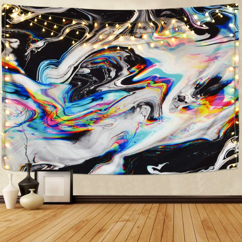 Tapiserie decorativa Yugarlibi, poliester, multicolor, 150 x 130 cm